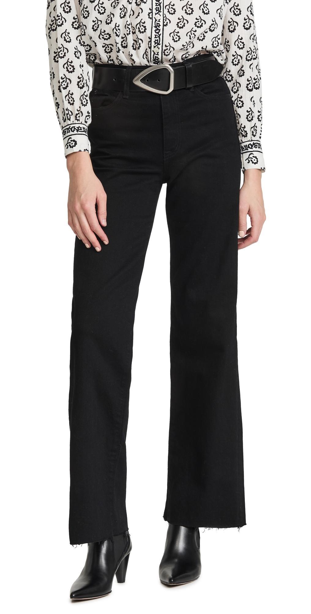 Womens Grace High-Rise Wide-Leg Jeans Product Image