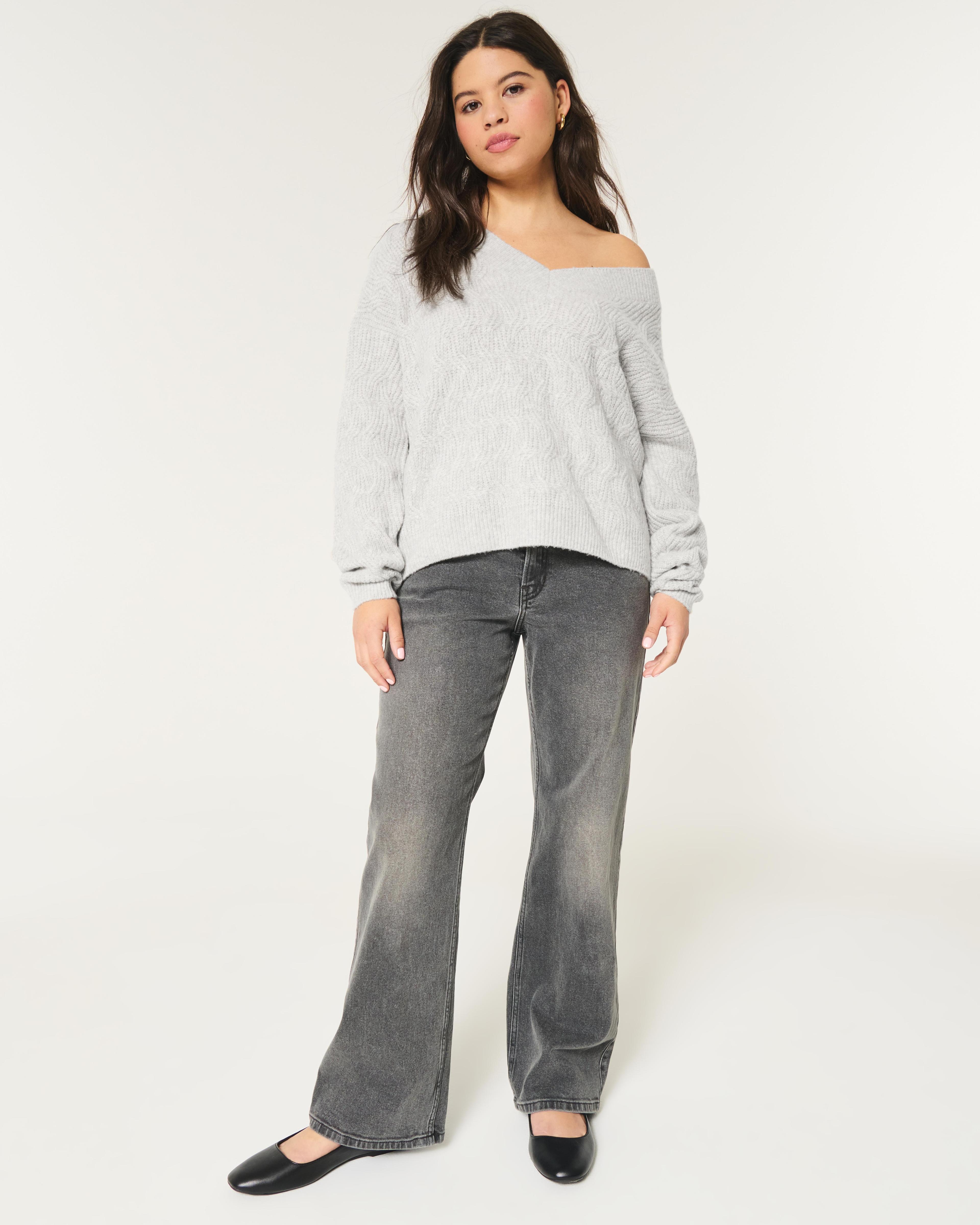 Oversized V-Neck Sweater Product Image