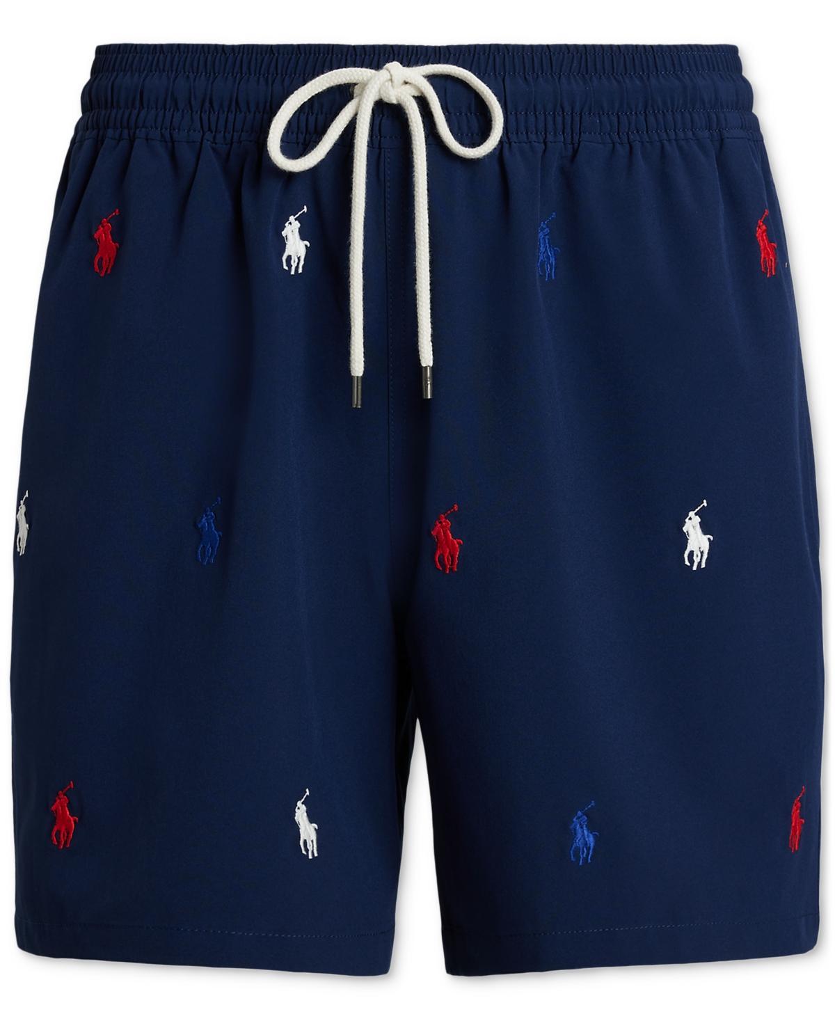 POLO RALPH LAUREN 5.75-inch Traveler Classic Swim Trunk In Blue Product Image