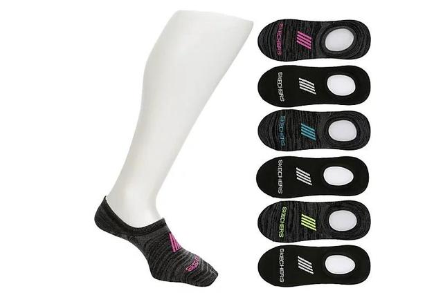 Skechers Womens No Show Socks 6 Pairs Product Image