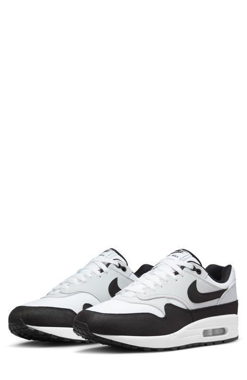 Nike Mens Air Max 1 Casual Sneakers from Finish Line - White, Black Product Image