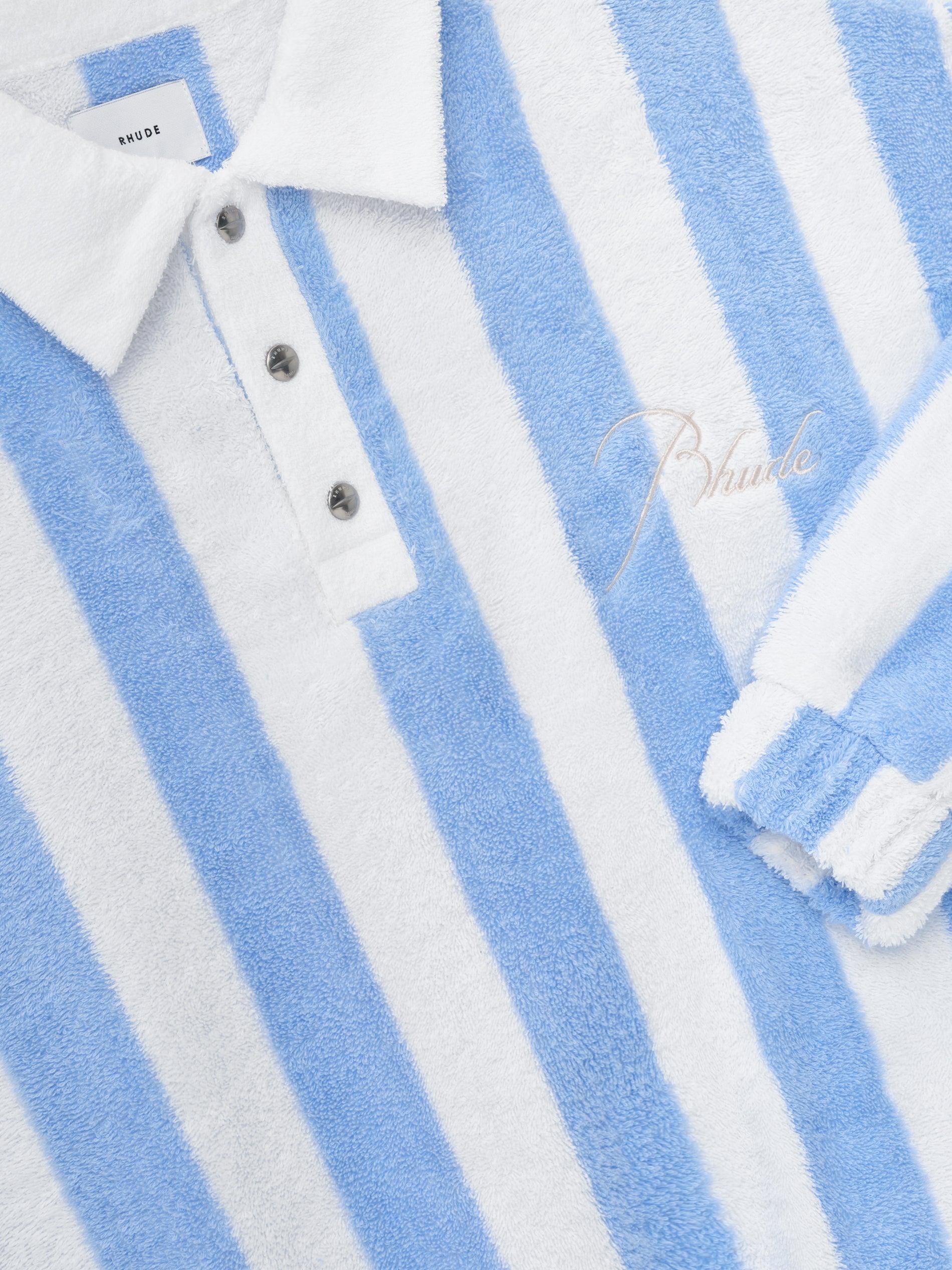 STRIPED LOOP TERRY POLO Male Product Image