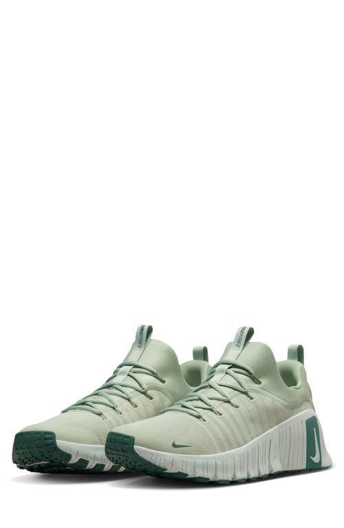 NIKE Men's Free Metcon 6 Workout Shoes In Jade Horizon/light Silver/vintage Green Product Image