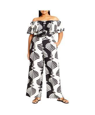 Plus Size Peta Print Jumpsuit Product Image