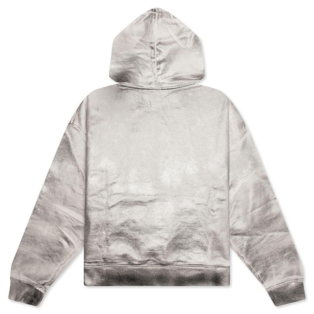 Metallic Hoodie - Grey/White Male Product Image