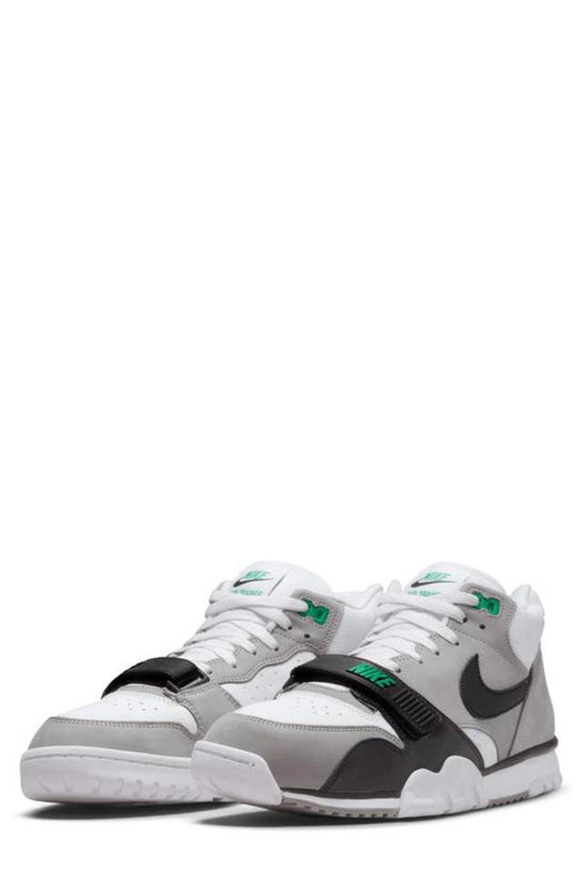 Air Trainer 1 Leather Mid-top Trainers In White Product Image