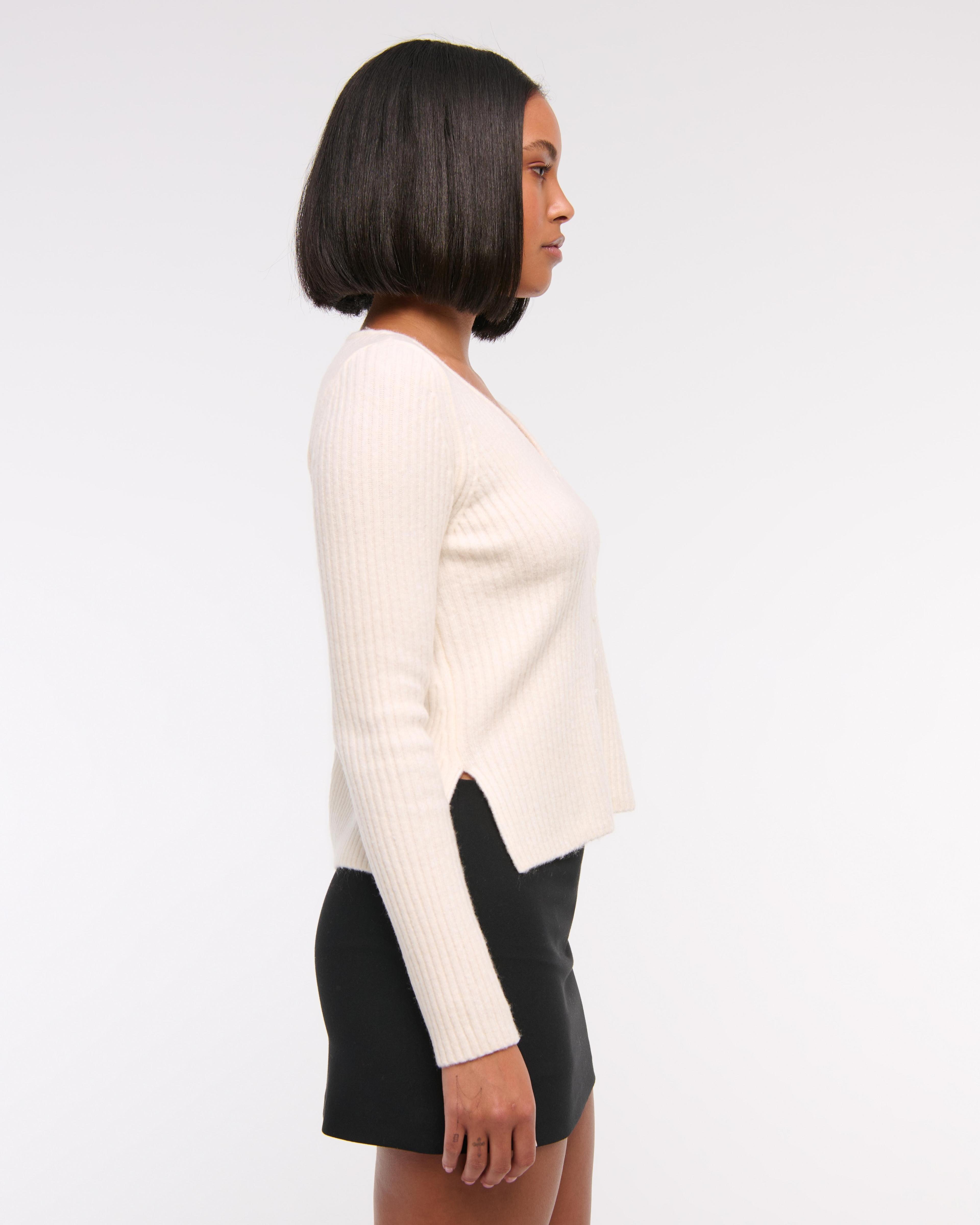 Ribbed Skimming Cardigan Product Image