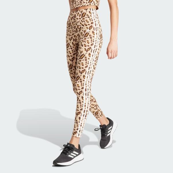 Essentials 3-Stripes Animal Print Leggings Product Image