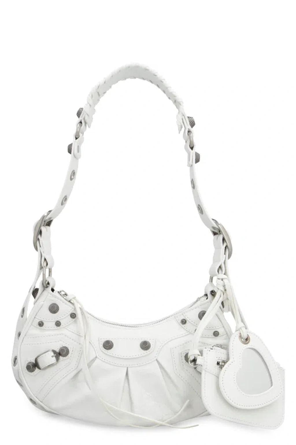 BALENCIAGA Women's Cagole Shoulder Xs Bag In White Product Image