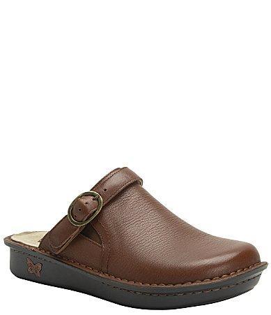 Alegria Bryn Leather Swivel Strap Convertible Clogs Product Image