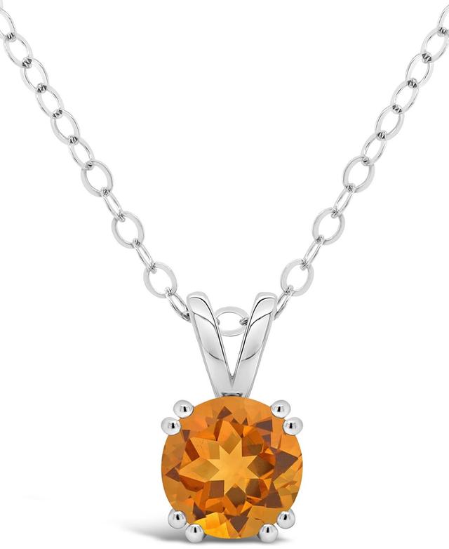 Gemstone Pendant Necklace in Sterling Silver Product Image