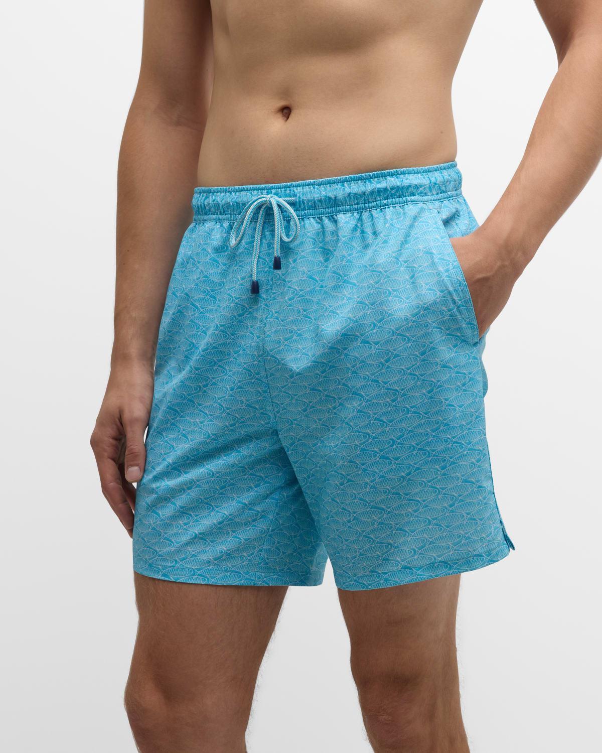 Mens Ocean Traffic Swim Trunks Product Image