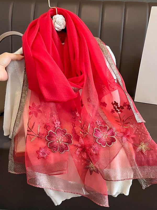 Embroidered Keep Warm Shawl&Scarf Product Image