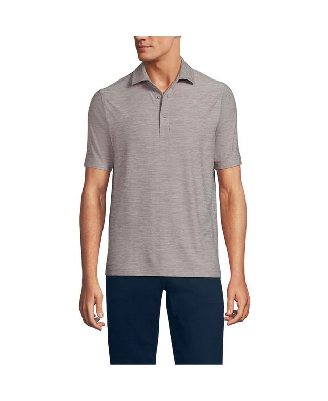 Lands End Mens Short Sleeve Performance Pieced Yoke Social Active Polo Product Image