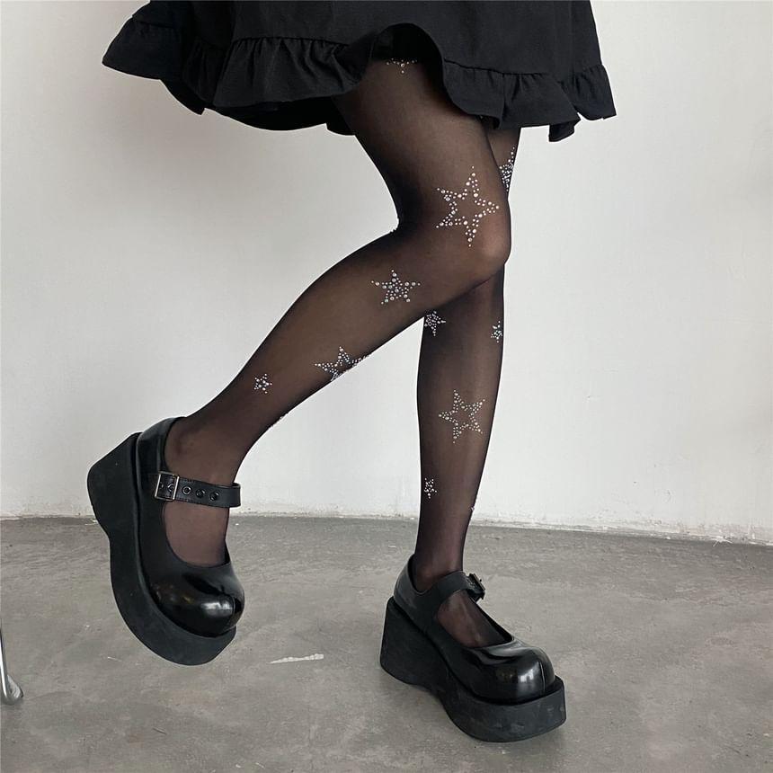 Star Pattern Tights Product Image