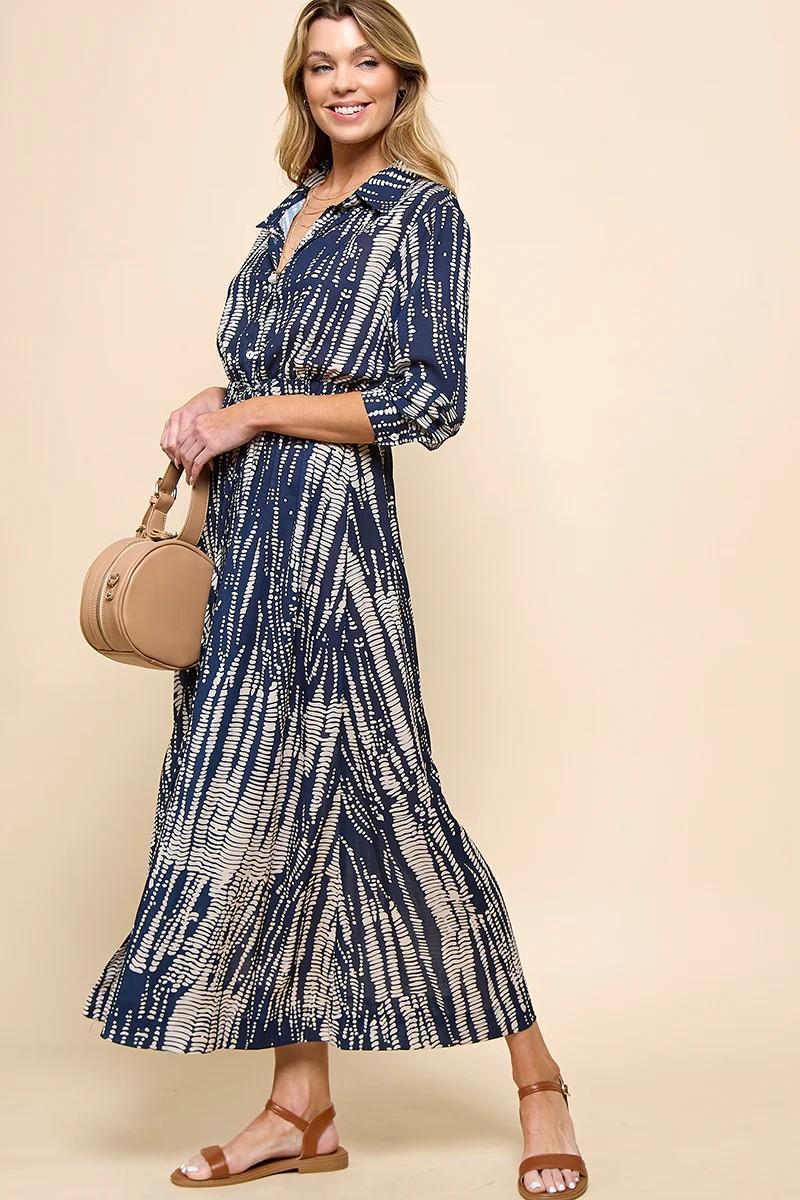 Button Down Maxi Dress Product Image