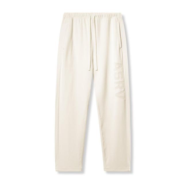 0957. Waffle Knit Relaxed Sweatpant - Cream Product Image