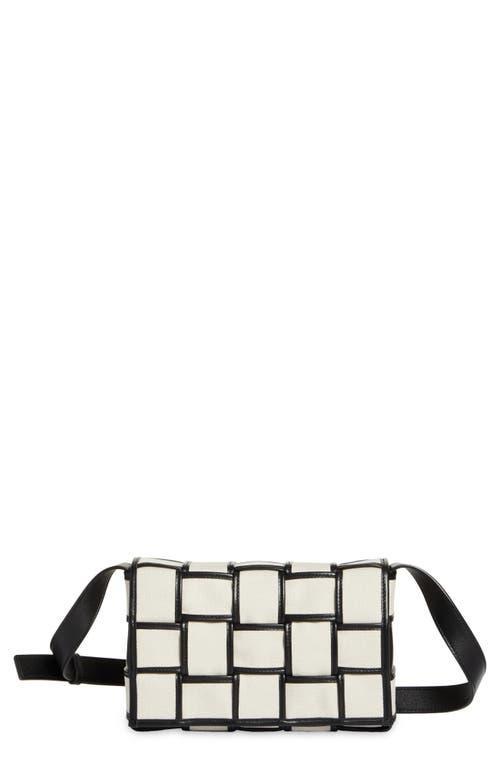 Bottega Veneta Medium Cassette Canvas & Leather Crossbody Bag Product Image