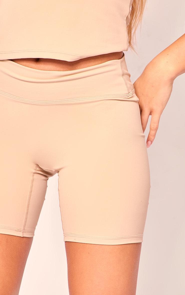 Mocha Sculpt High Waist Gym Shorts Product Image