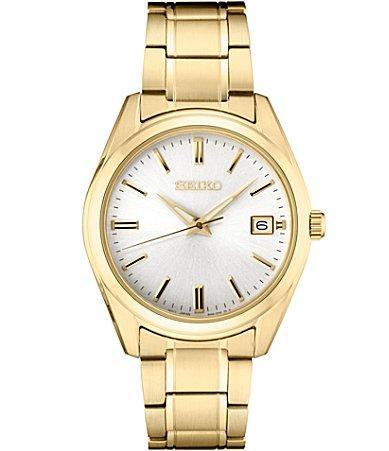 Seiko Mens Essential Quartz Analog Two Tone Stainless Steel Bracelet Watch Product Image