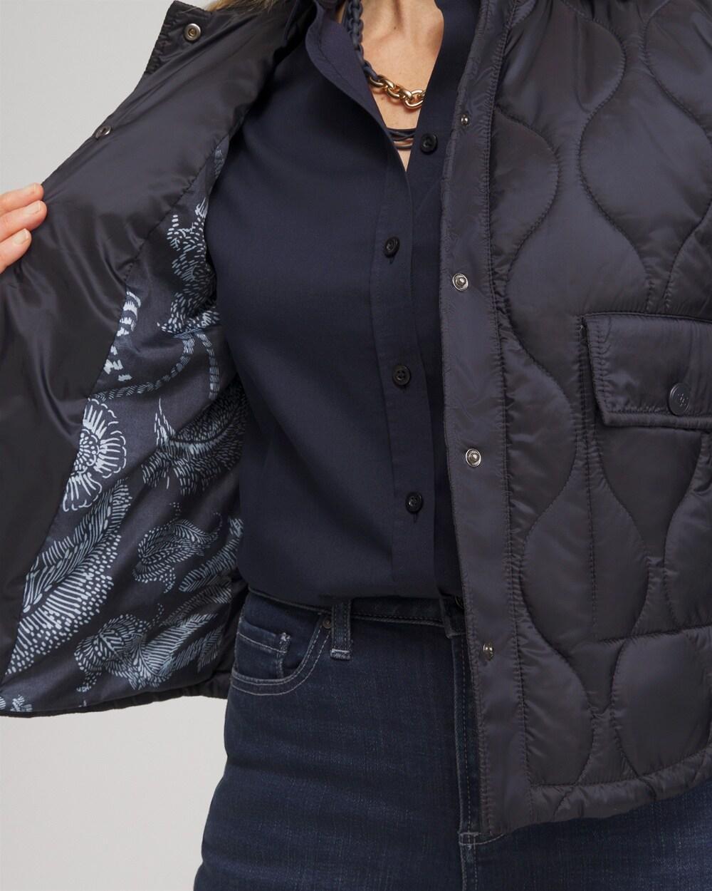 Cropped Quilted Jacket Product Image