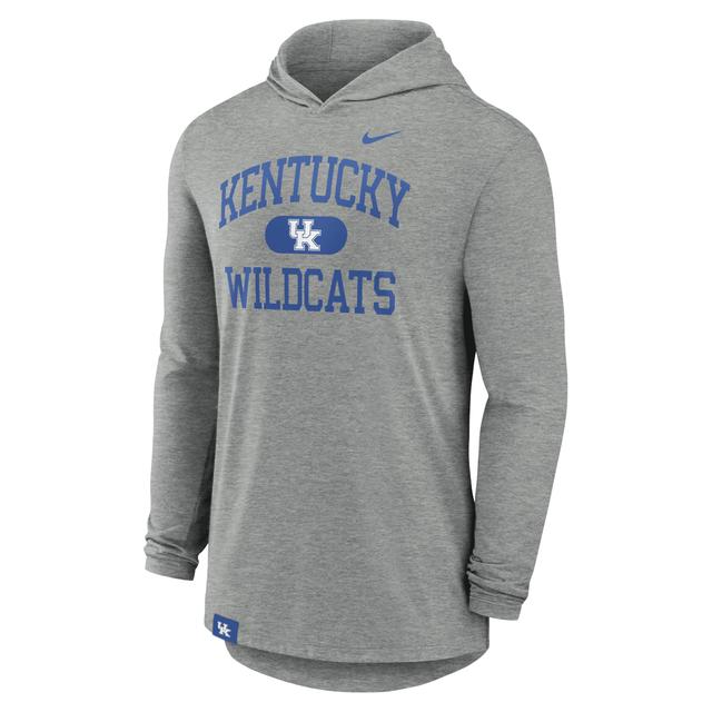 Kentucky Wildcats Blitz Nike Men's Dri-FIT College Long-Sleeve Hooded T-Shirt Product Image