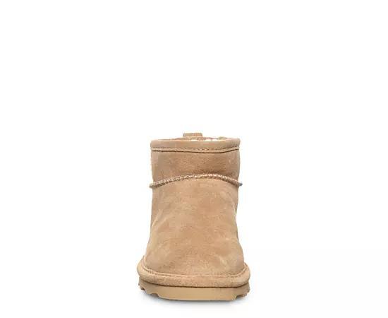 Bearpaw Womens Shorty Wide Water Resistant Fur Boot Product Image