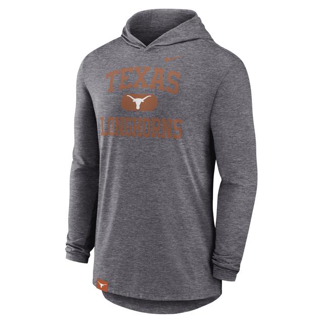 Texas Longhorns Blitz Nike Men's Dri-FIT College Long-Sleeve Hooded T-Shirt Product Image