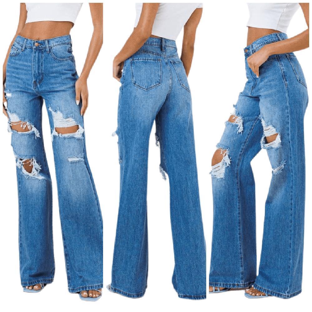 Too Fit To Quit Wide Leg Jeans product image