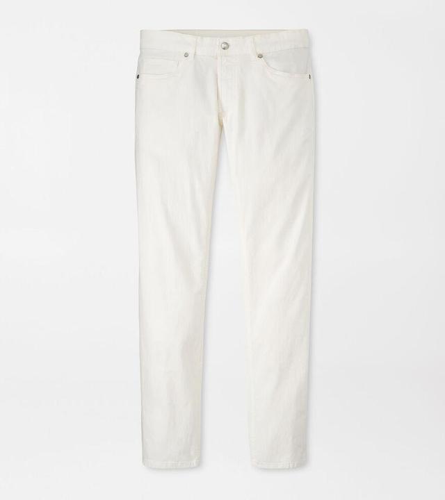 Peter Millar Mens Wayfare Five-Pocket Pant | Color: Almond | Size: 40 Product Image