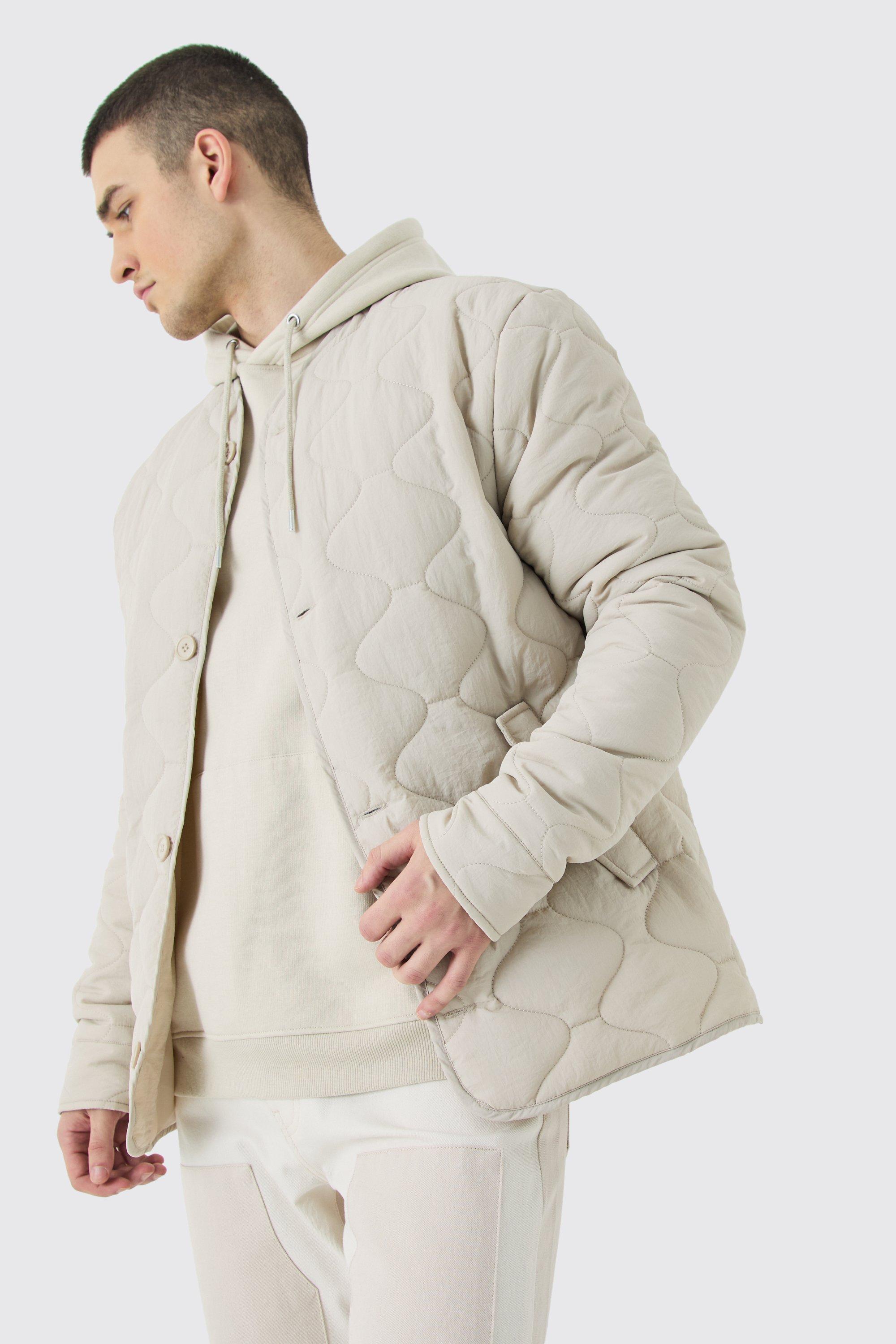 Mens Green Tall Onion Quilted Liner Jacket, Green Product Image