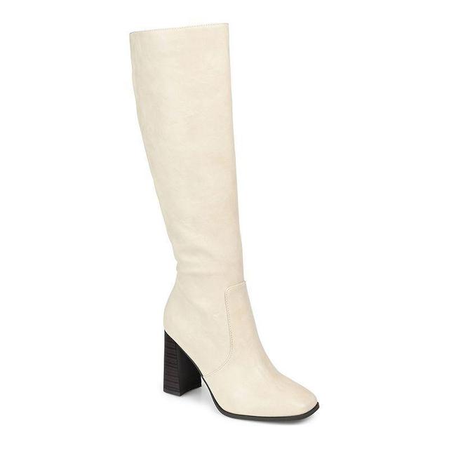 Journee Collection Karima Womens Knee-High Boots Natural Product Image