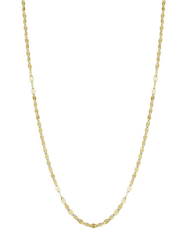 Womens 14K Yellow Solid Gold Cabaret Chain Necklace Product Image