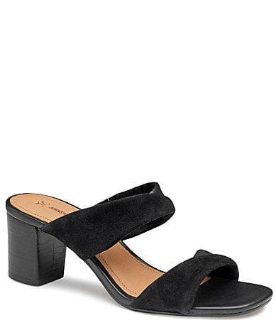 Johnston & Murphy Evelyn Twisted Slide (Black) Women's Sandals Product Image