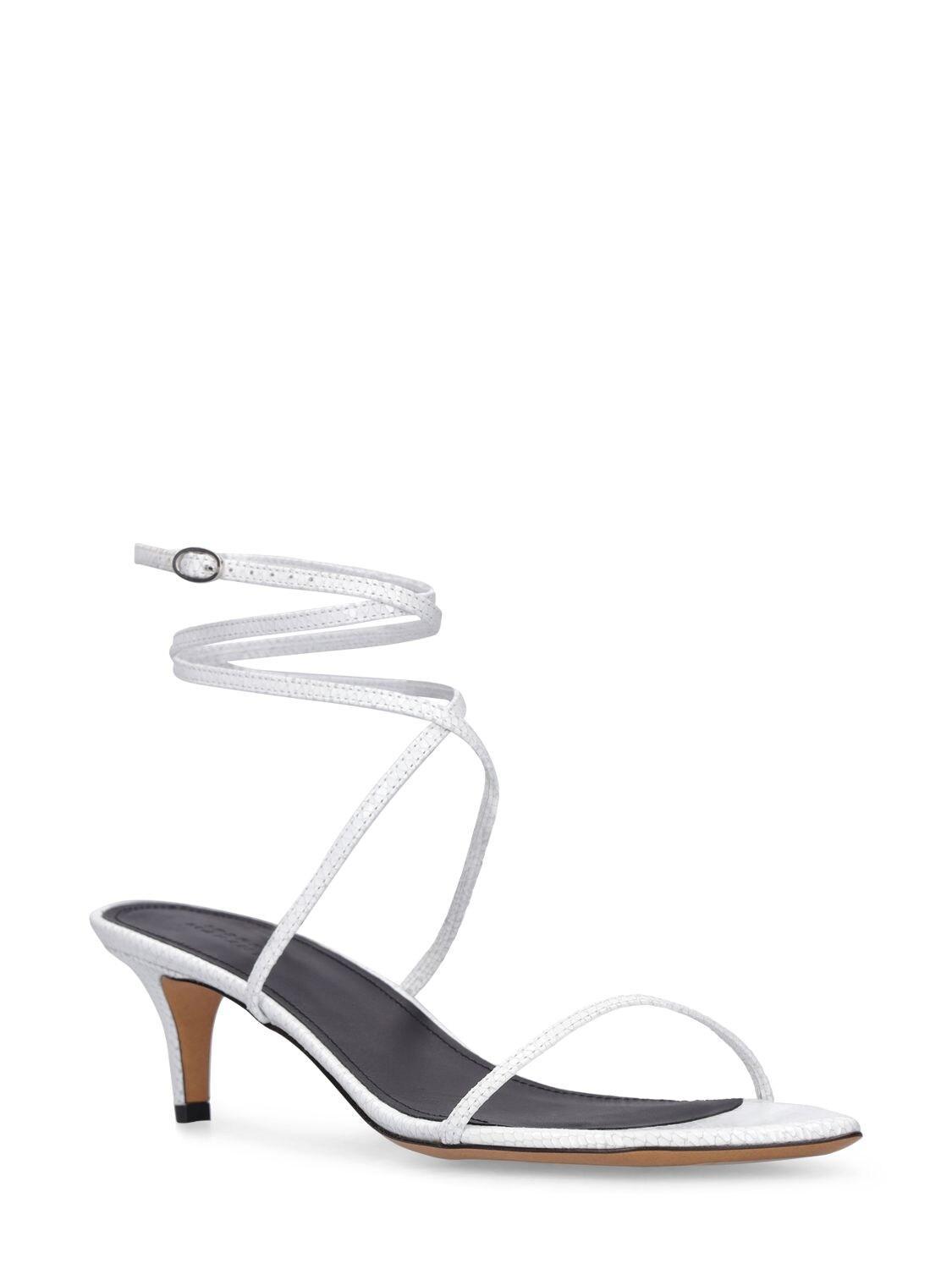 ISABEL MARANT Ankle-strap 60mm Sandals In White Product Image