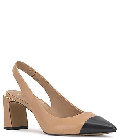 Vince Camuto Hamden Slingback Pointed Cap Toe Pump Product Image