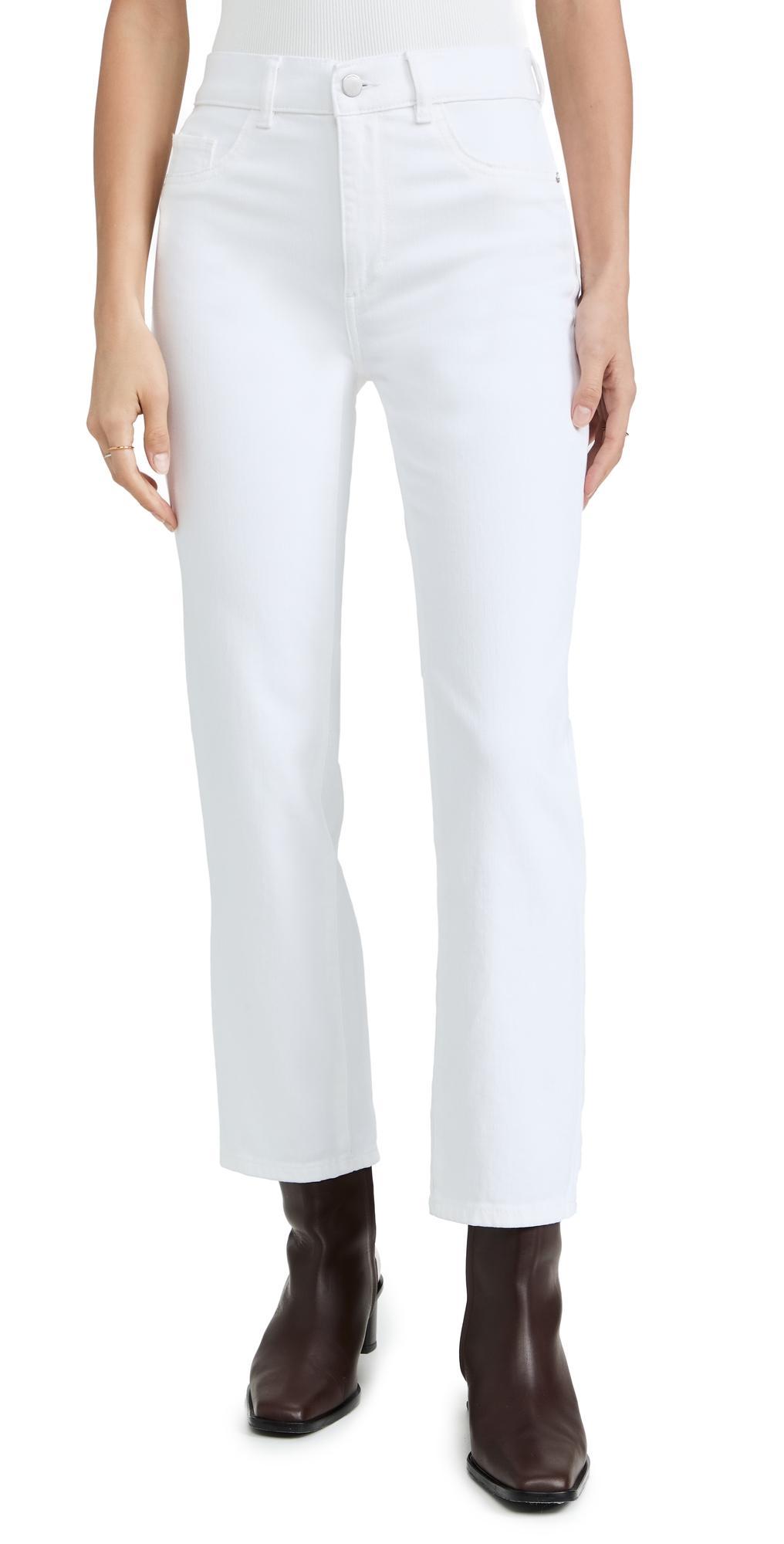 DL1961 Patti Straight High-Rise Vintage Ankle in Milk (Milk) Women's Jeans Product Image