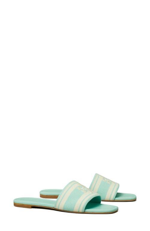 Tory Burch Double T Jacquard Slide Sandal Product Image