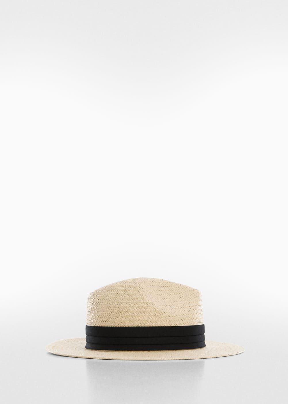 MANGO - Natural fibre ribbon hat - One size - Women Product Image