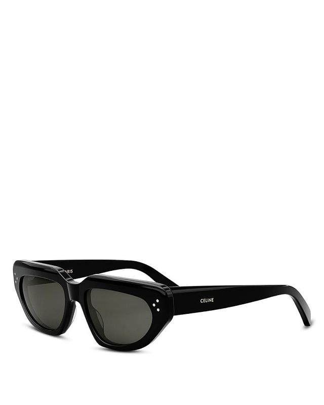 Mens Bold 3 Dots 53MM Square Sunglasses Product Image