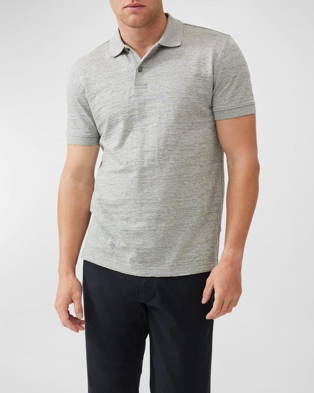 Mens Banks Road Cotton Jacquard Polo Shirt Product Image