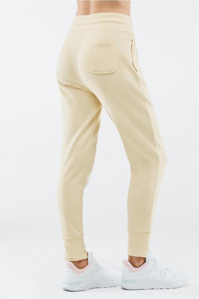 Fabletics Luxe Terry Jogger Womens yellow plus Size 3X Product Image