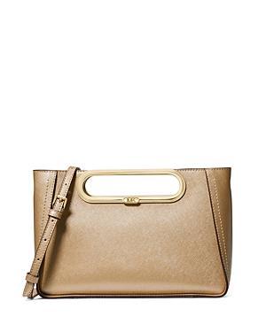 Chelsea Large Metallic Saffiano Leather Convertible Crossbody Bag Product Image