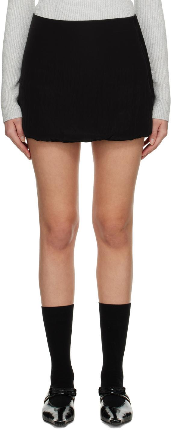 Black 'the Mael' Miniskirt In 200 Black Product Image