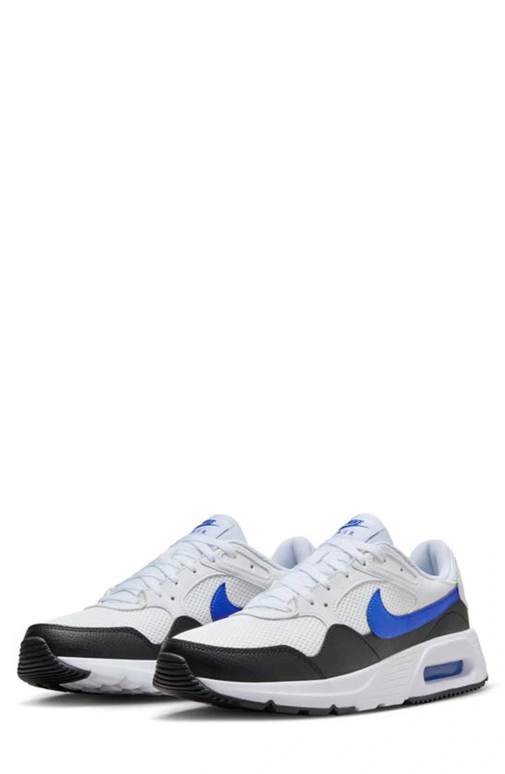 NIKE Men's Air Max Sc Casual Sneakers From Finish Line In Pure Platinum/white/deep Royal Blue/blue Lightning Product Image