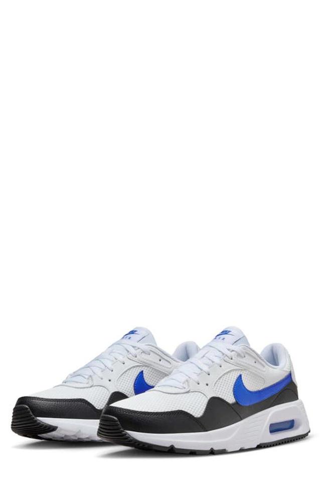 NIKE Men's Air Max Sc Casual Sneakers From Finish Line In Pure Platinum/white/deep Royal Blue/blue Lightning Product Image