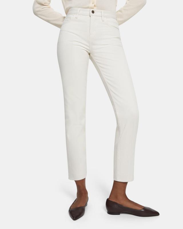 Slim Cropped Pant in Dyed Denim Product Image