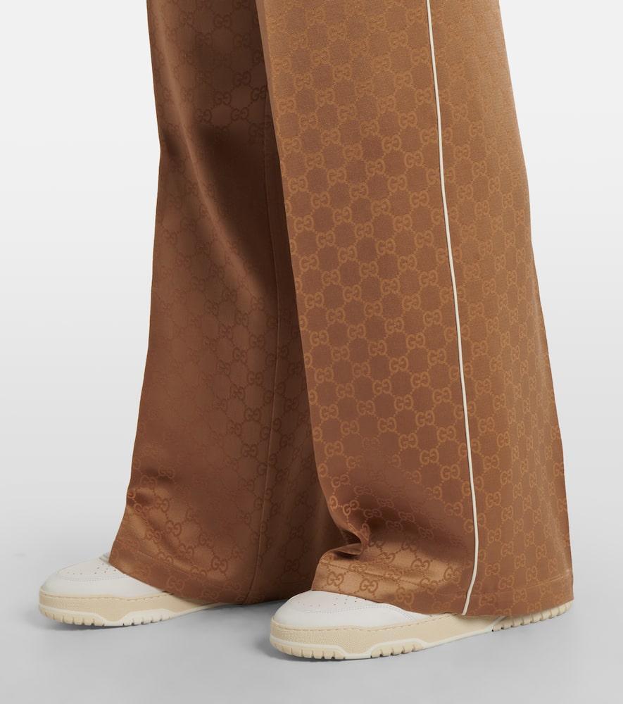 Gg Jacquard Pants In Brown Product Image