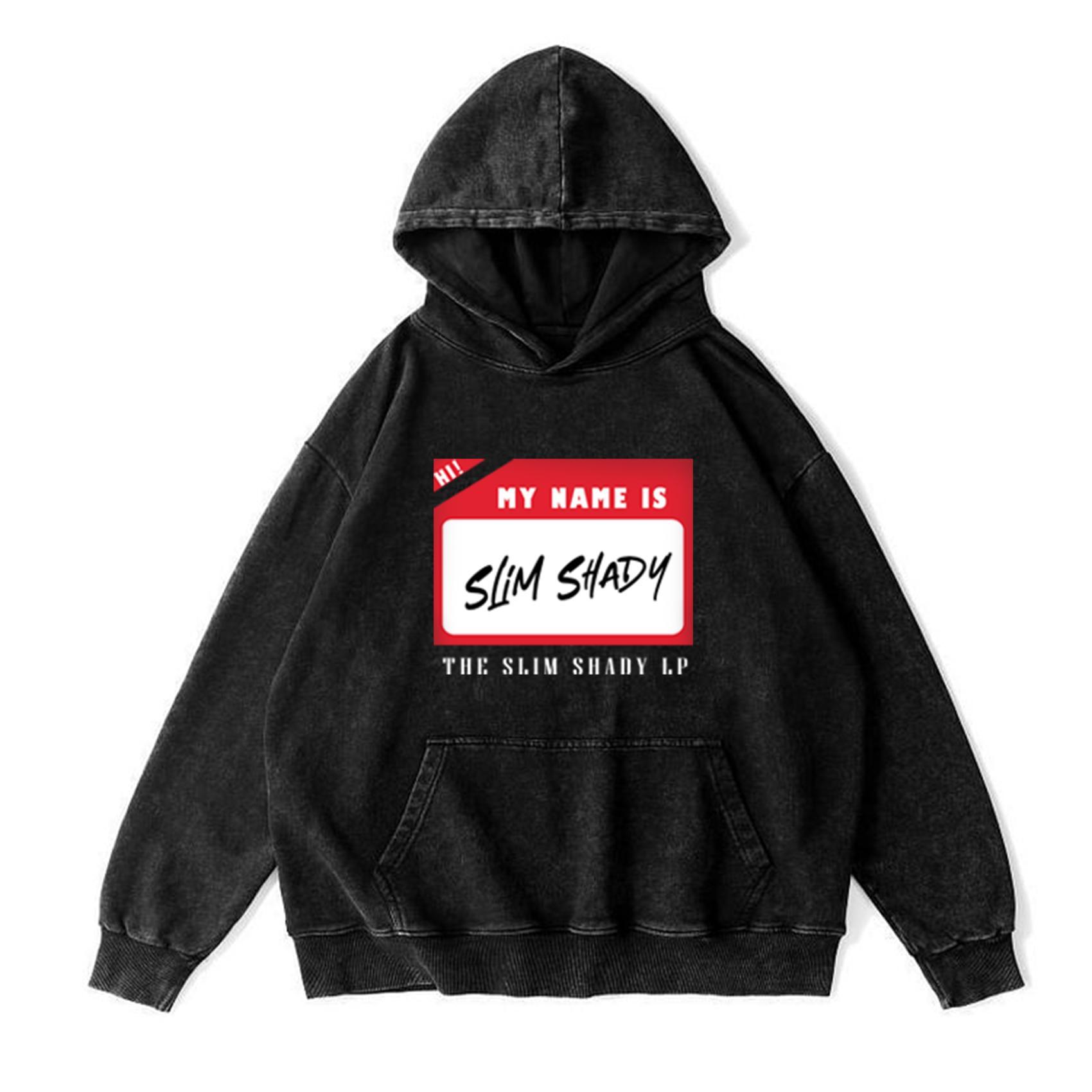 Men's Vintage The Slim Shady Lp Print Washed Hoodie Product Image