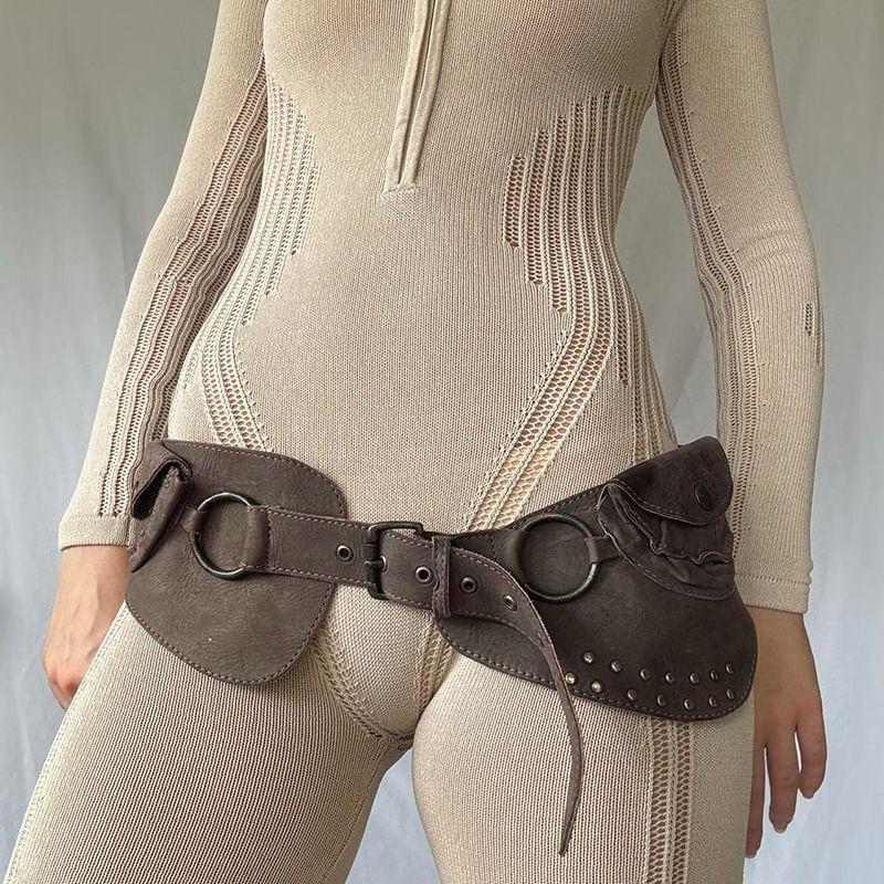 Studded Suede Belt product image